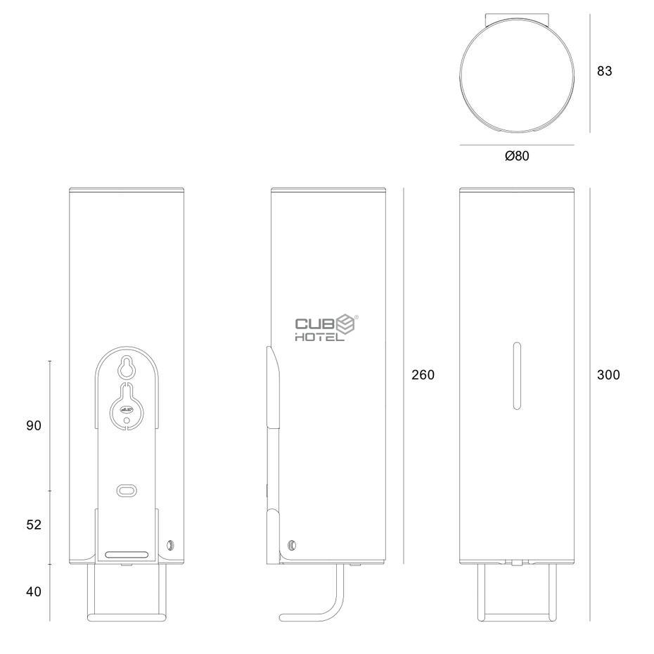 Brushed Stainless Steel Manual Liquid Soap Dispenser